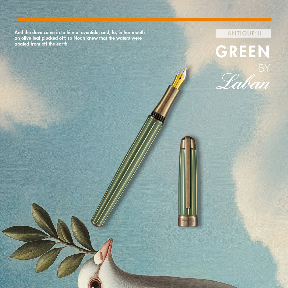 Laban Antique II Green Fountain Pen