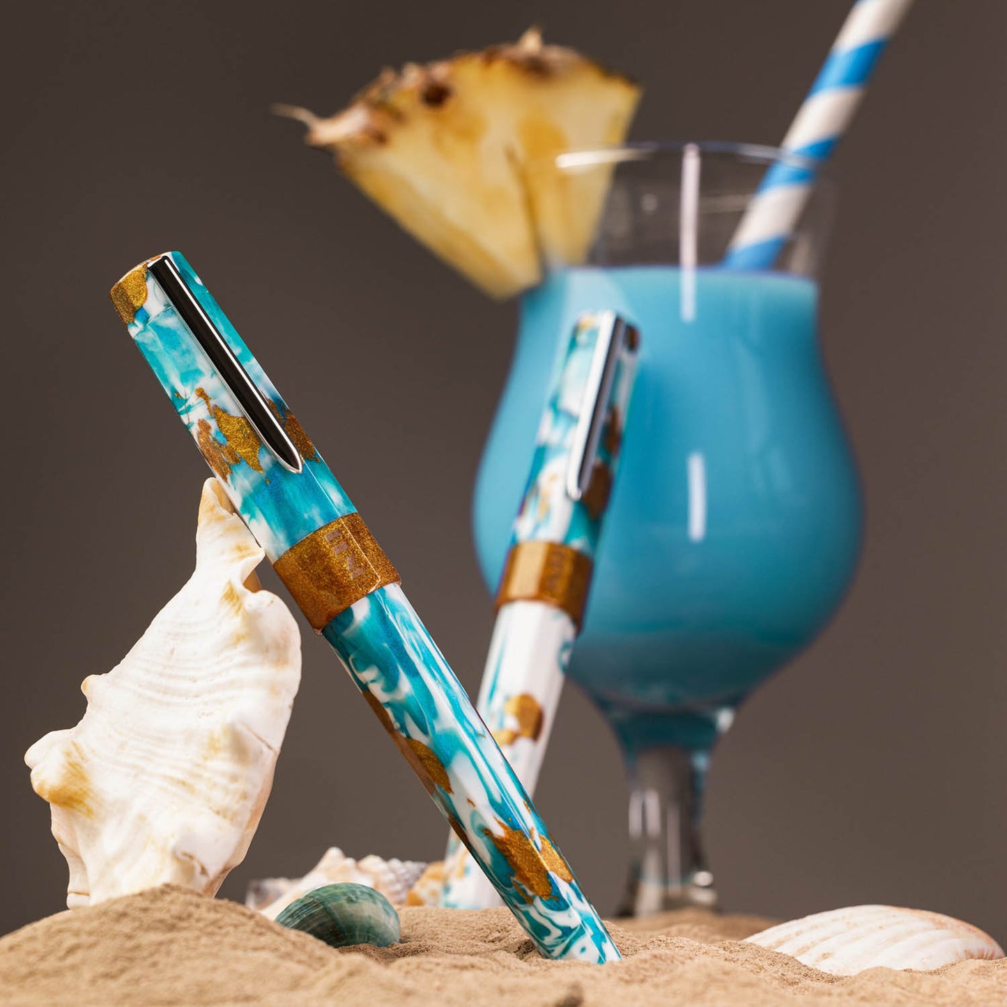 Benu Euphoria Blue Hawaiian Fountain Pen