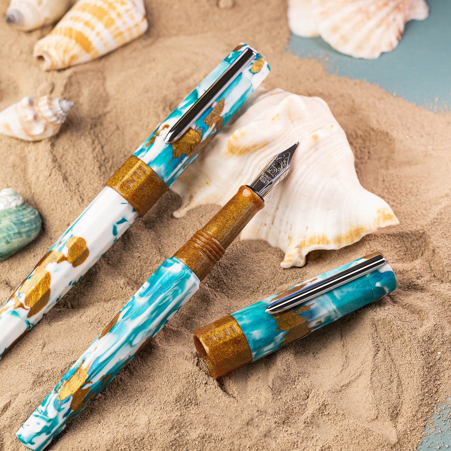 Benu Euphoria Blue Hawaiian Fountain Pen