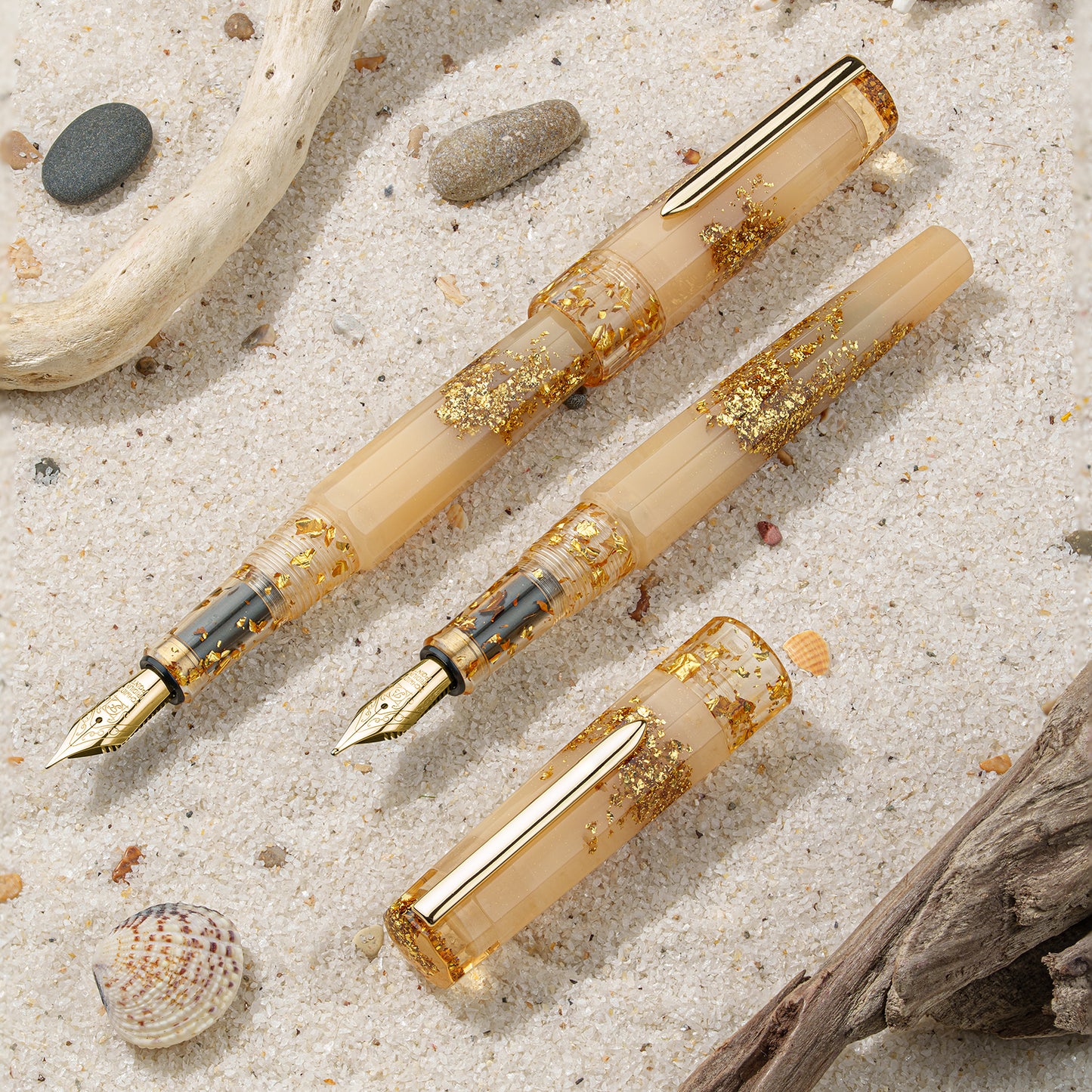 Benu Euphoria Golden Beach Fountain Pen