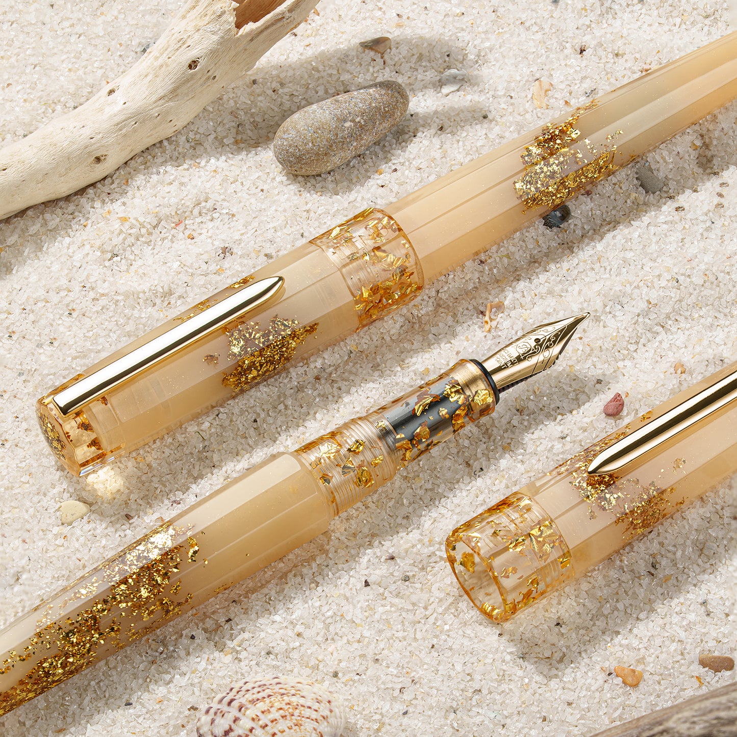 Benu Euphoria Golden Beach Fountain Pen