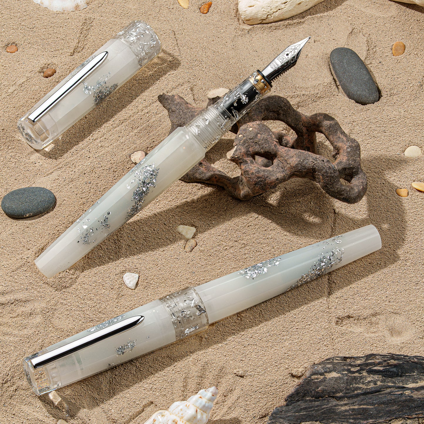 Benu Euphoria White Beach Fountain Pen