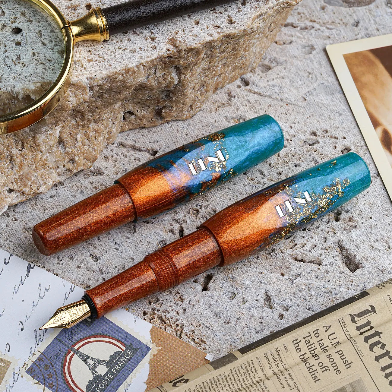 Benu Pixie Aurora Gold Fountain Pen