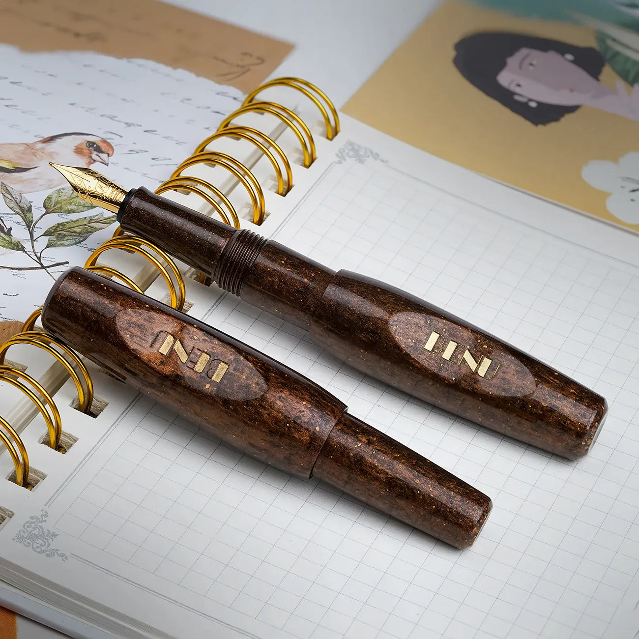 Benu Pixie Coffee Brown Fountain Pen