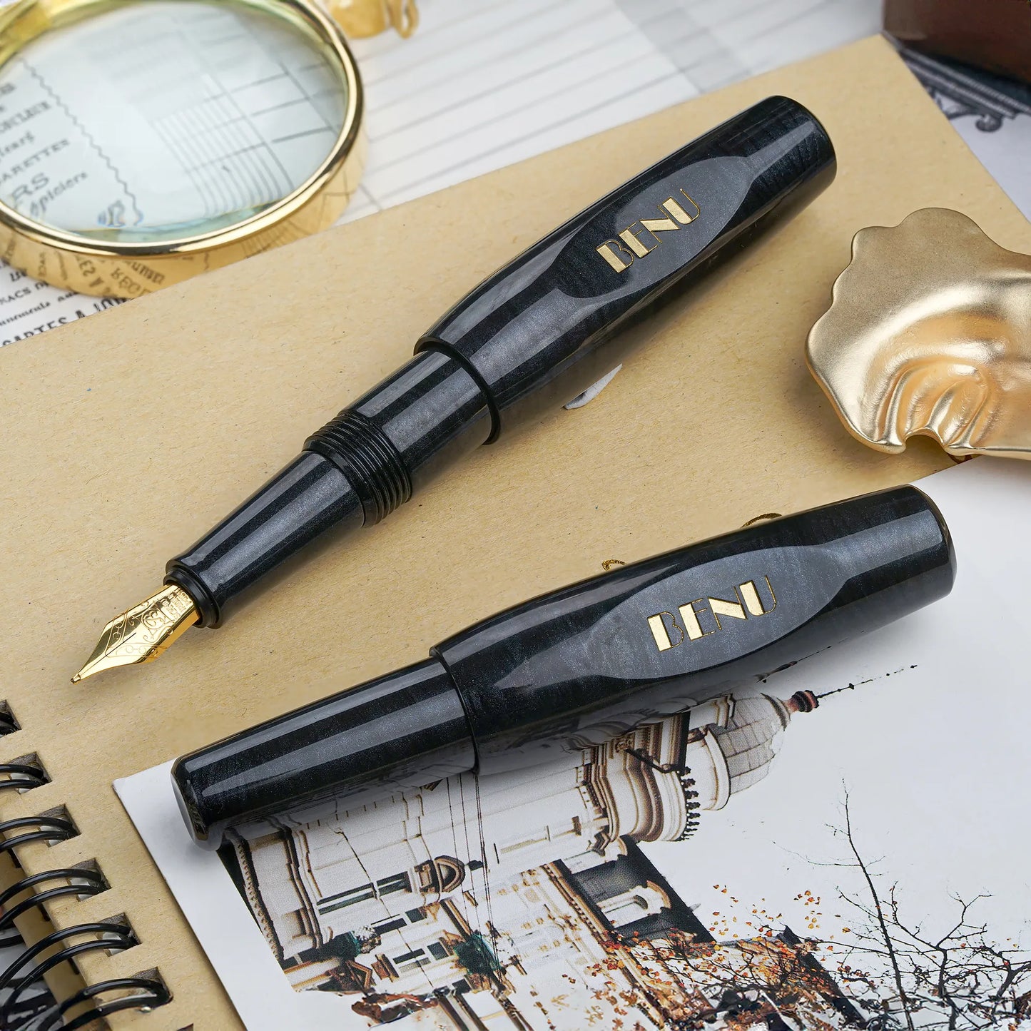 Benu Pixie Smoky Black Fountain Pen
