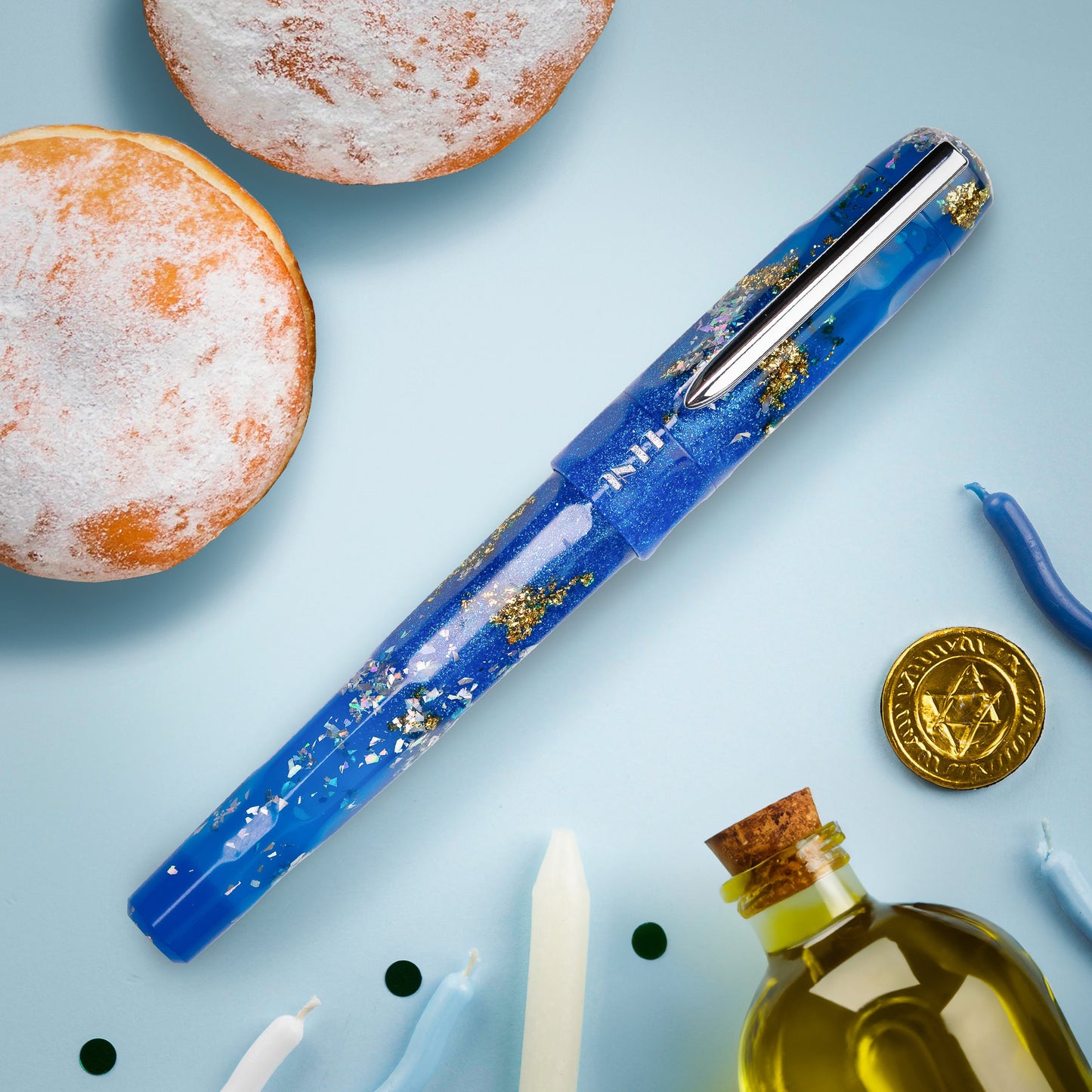 Benu Talisman Hanukkah Oil Fountain Pen