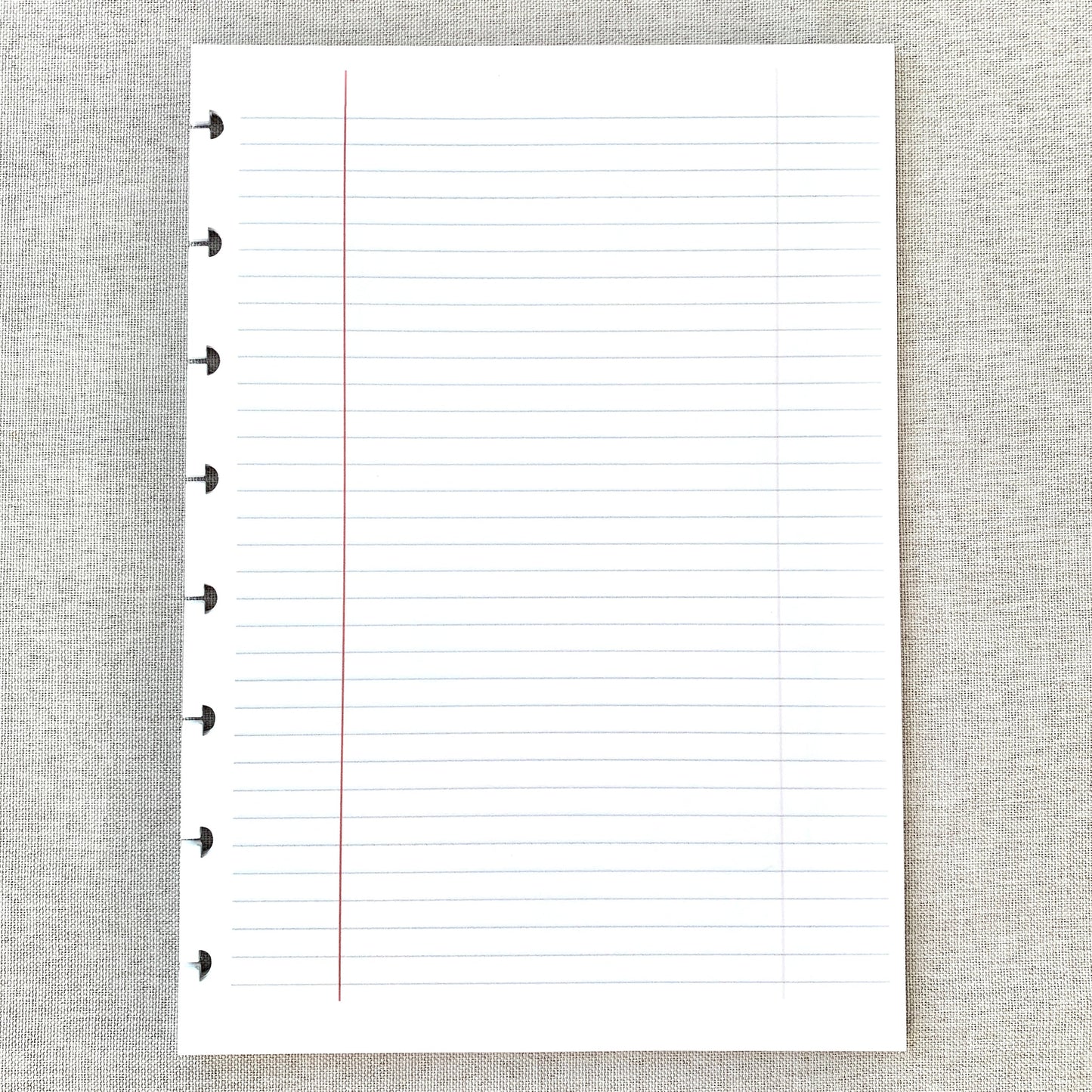 Composition Lined Discbound Notebook Insert - A5 Junior - Lined - Fountain Pen Friendly Paper