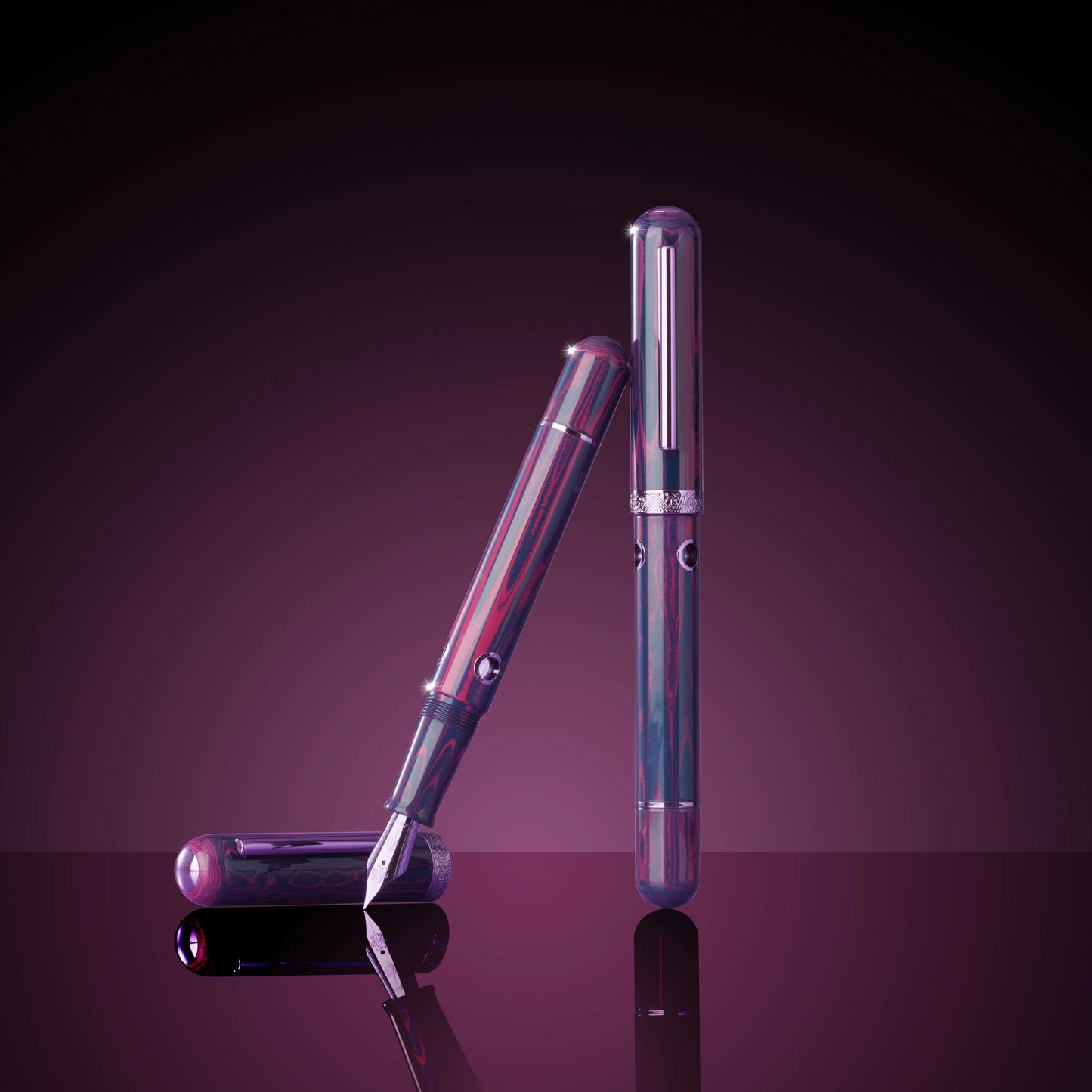 Nahvalur Nautilus Anthias Violet Fountain Pen