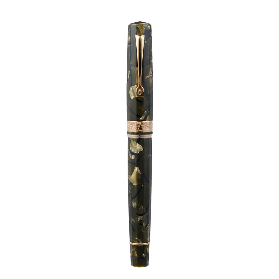 Omas Paragon Fountain Pen in Saft Green with Rose Gold Trim