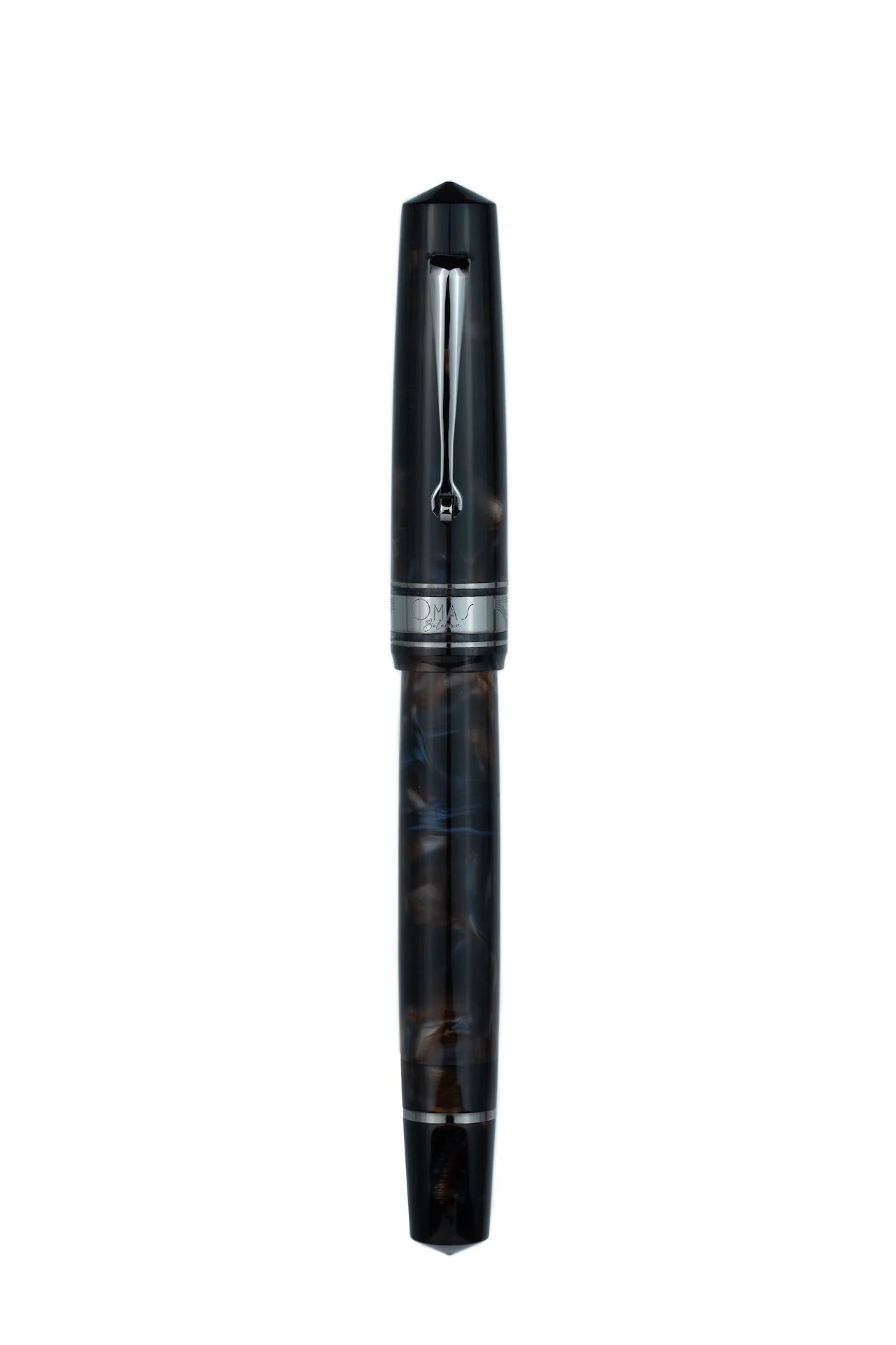 Omas Bologna Galassia With Ruthenium Trim Fountain Pen