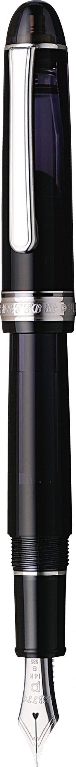 Platinum #3776 Century Black Diamond With Rhodium Trim Fountain Pen