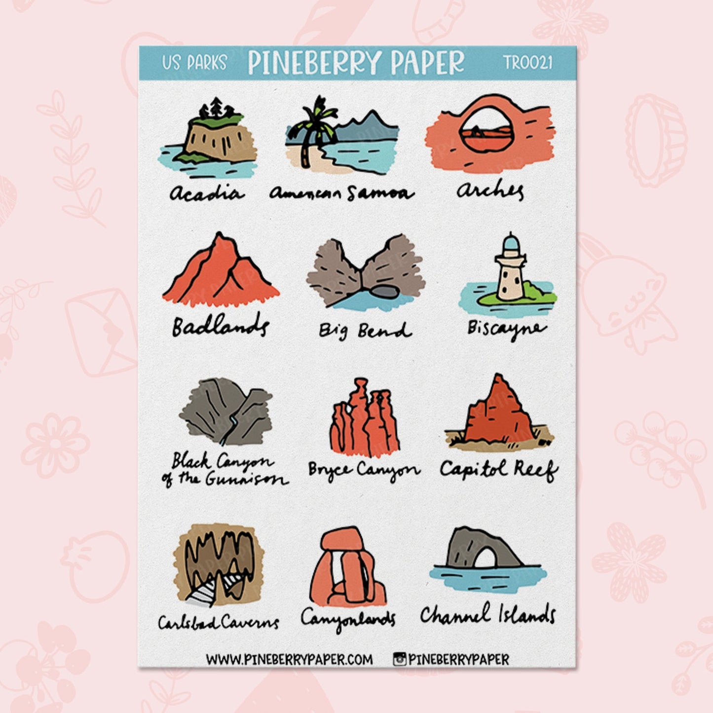 US National Parks | 6 Sheet Set