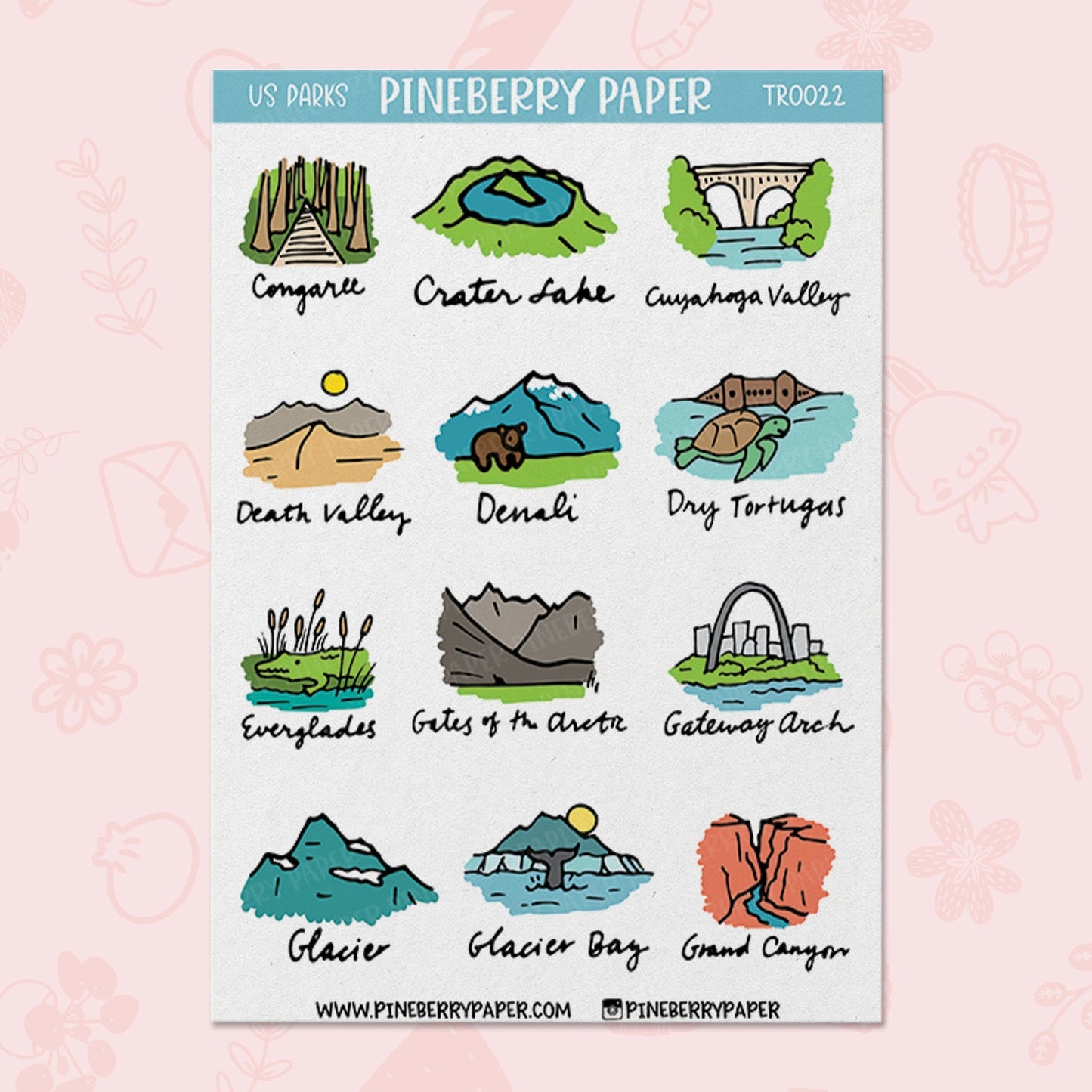 US National Parks | 6 Sheet Set