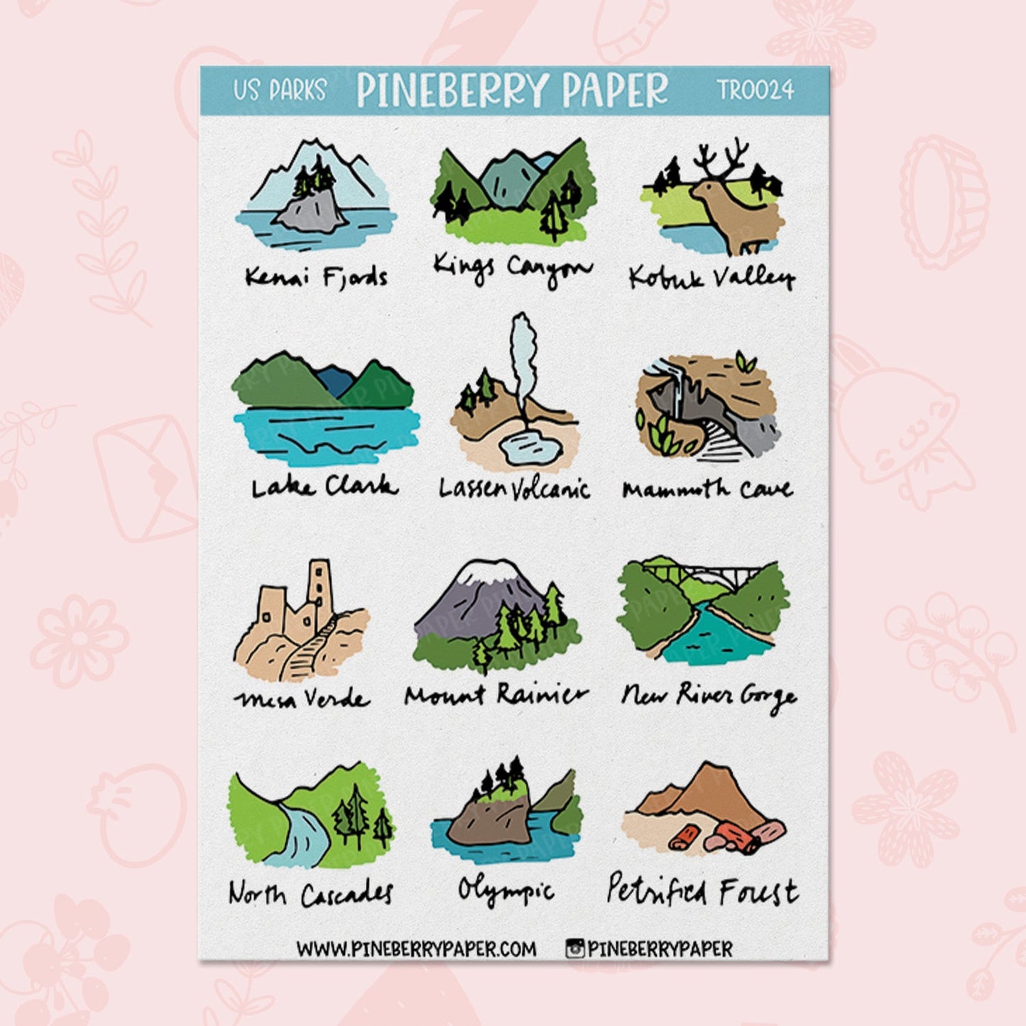 US National Parks | 6 Sheet Set