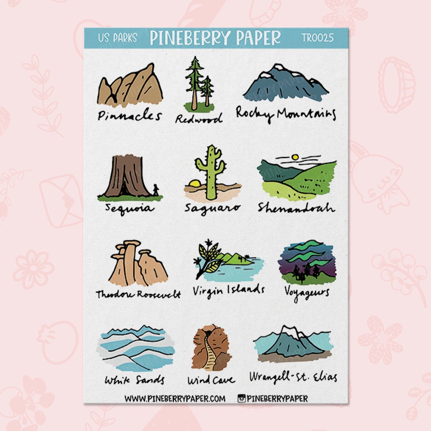 US National Parks | 6 Sheet Set