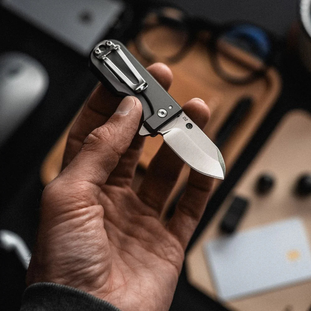 WESN Microblade Knife Blacked Out Titanium