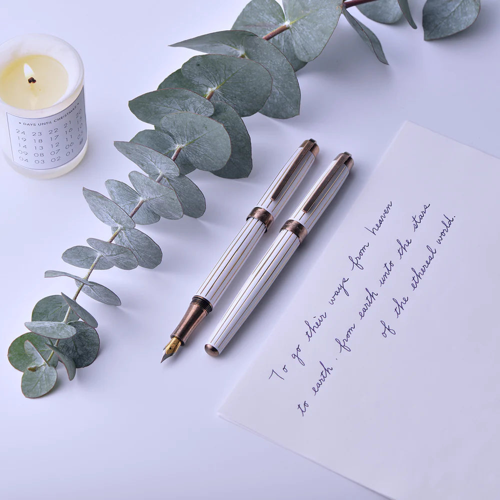 Laban Antique II White Fountain Pen