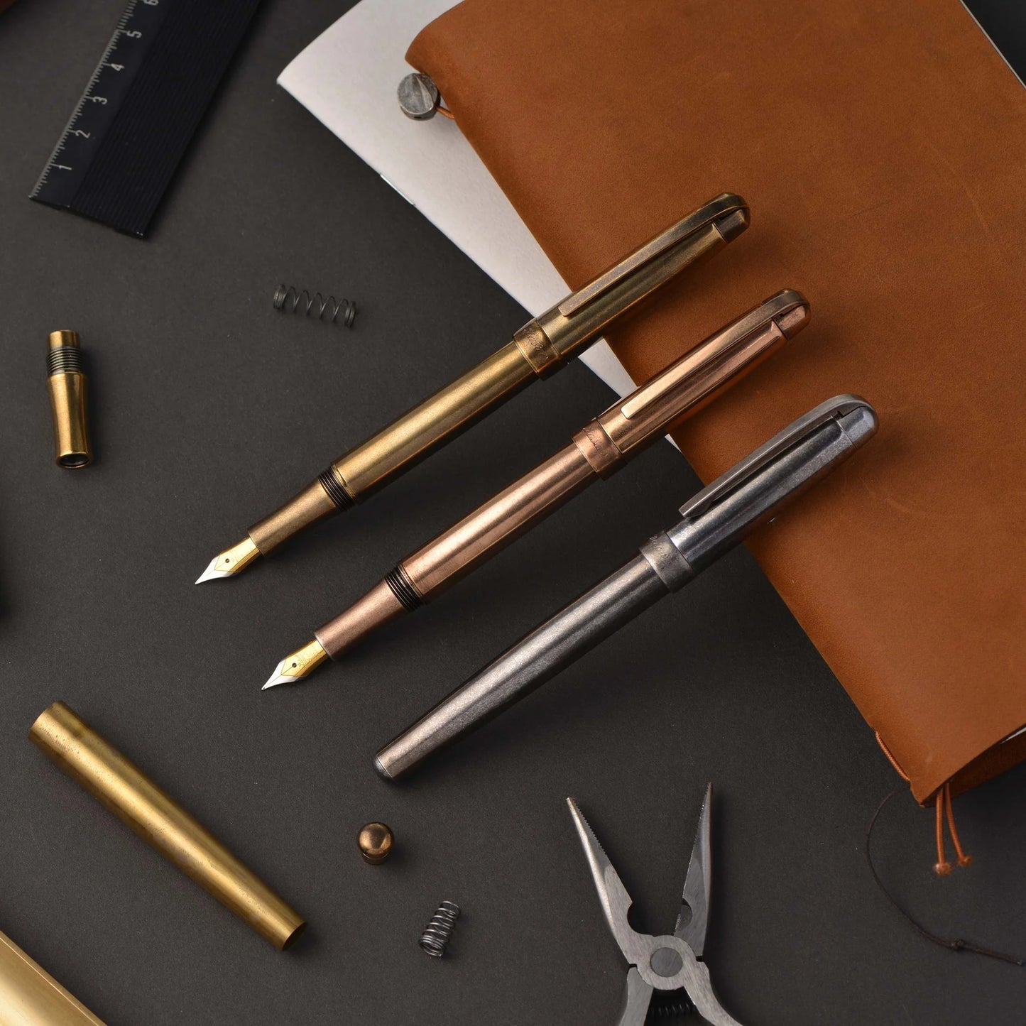 Laban Antique Rose Gold Fountain Pen