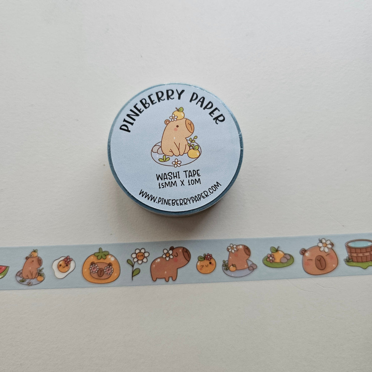 Capybara 3 Washi Tape | 15mm x 10m | W040