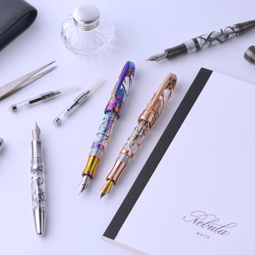 Laban Skeleton Silver Fountain Pen