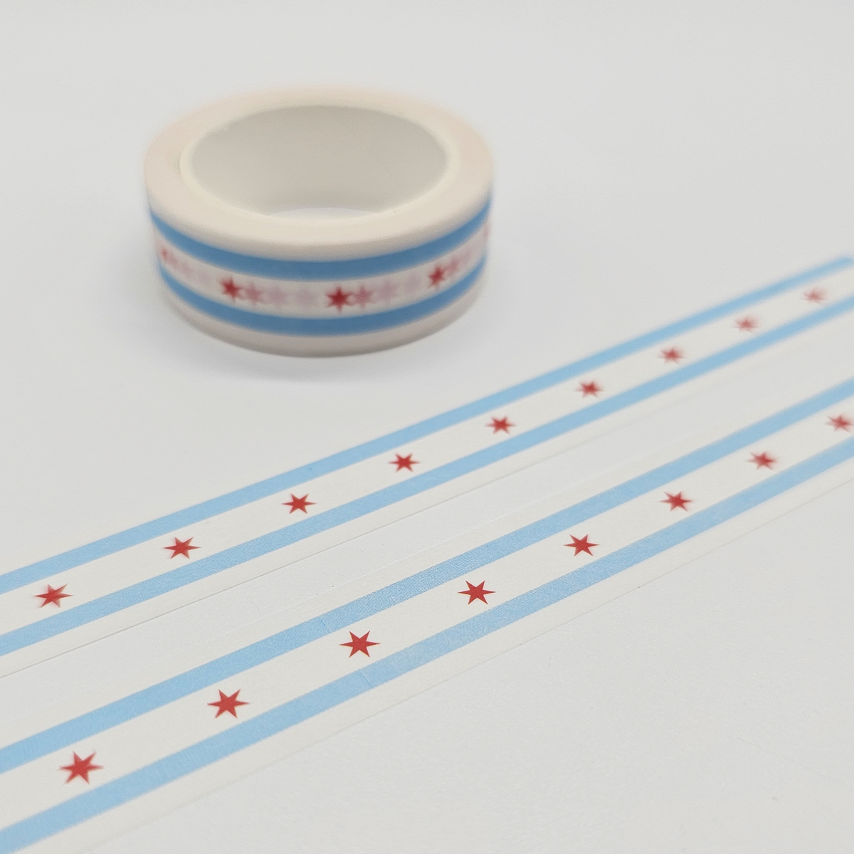 Chicago Flag Washi Tape | 15mm x 10m | W002