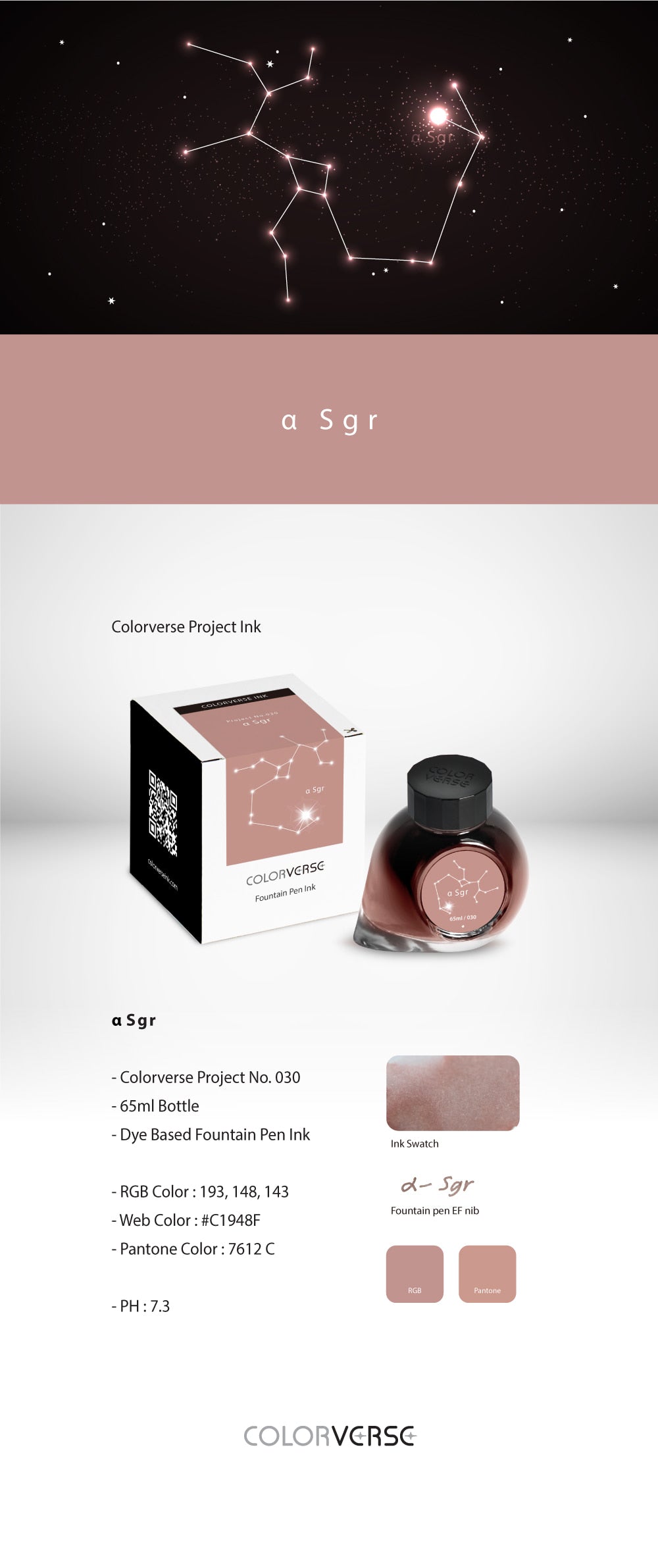 Colorverse a Sgr Constellation Two 65mL Ink Bottles