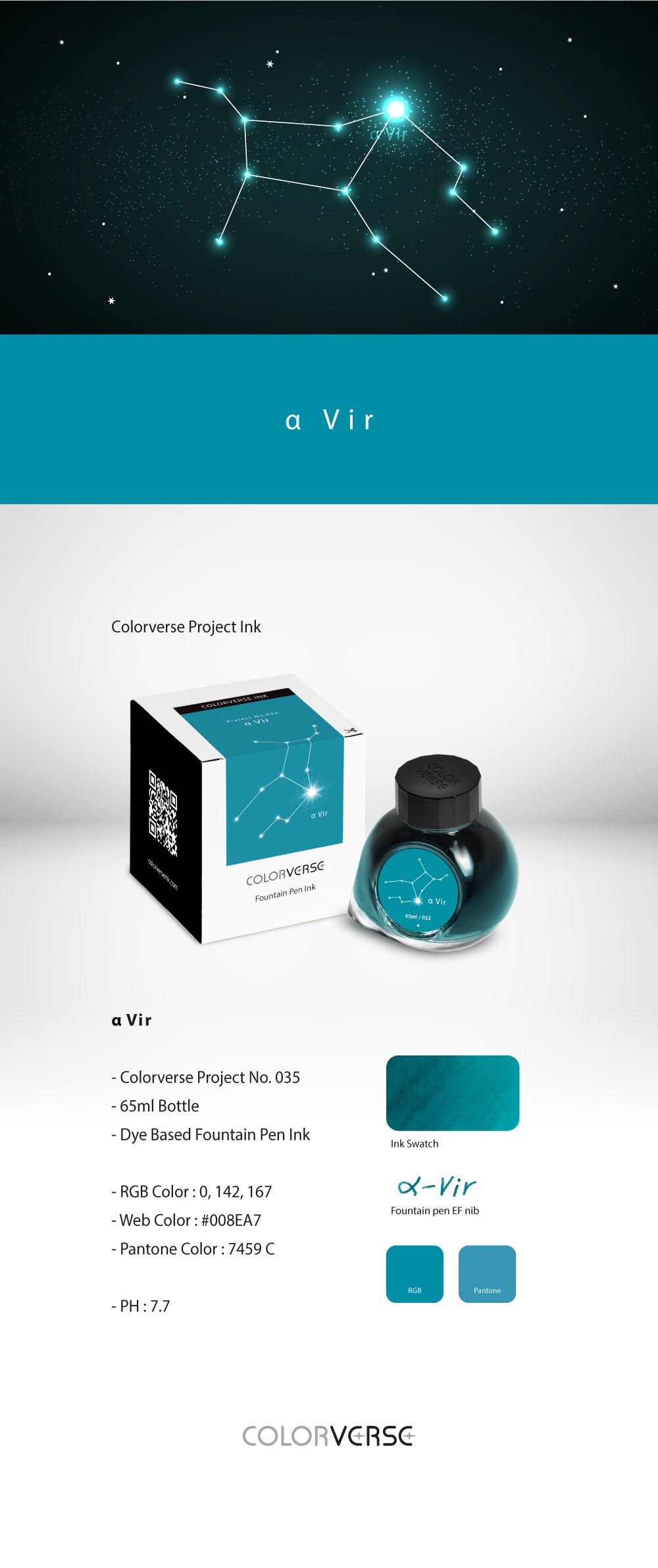 Colorverse a Vir Constellation Two 65mL Ink Bottles