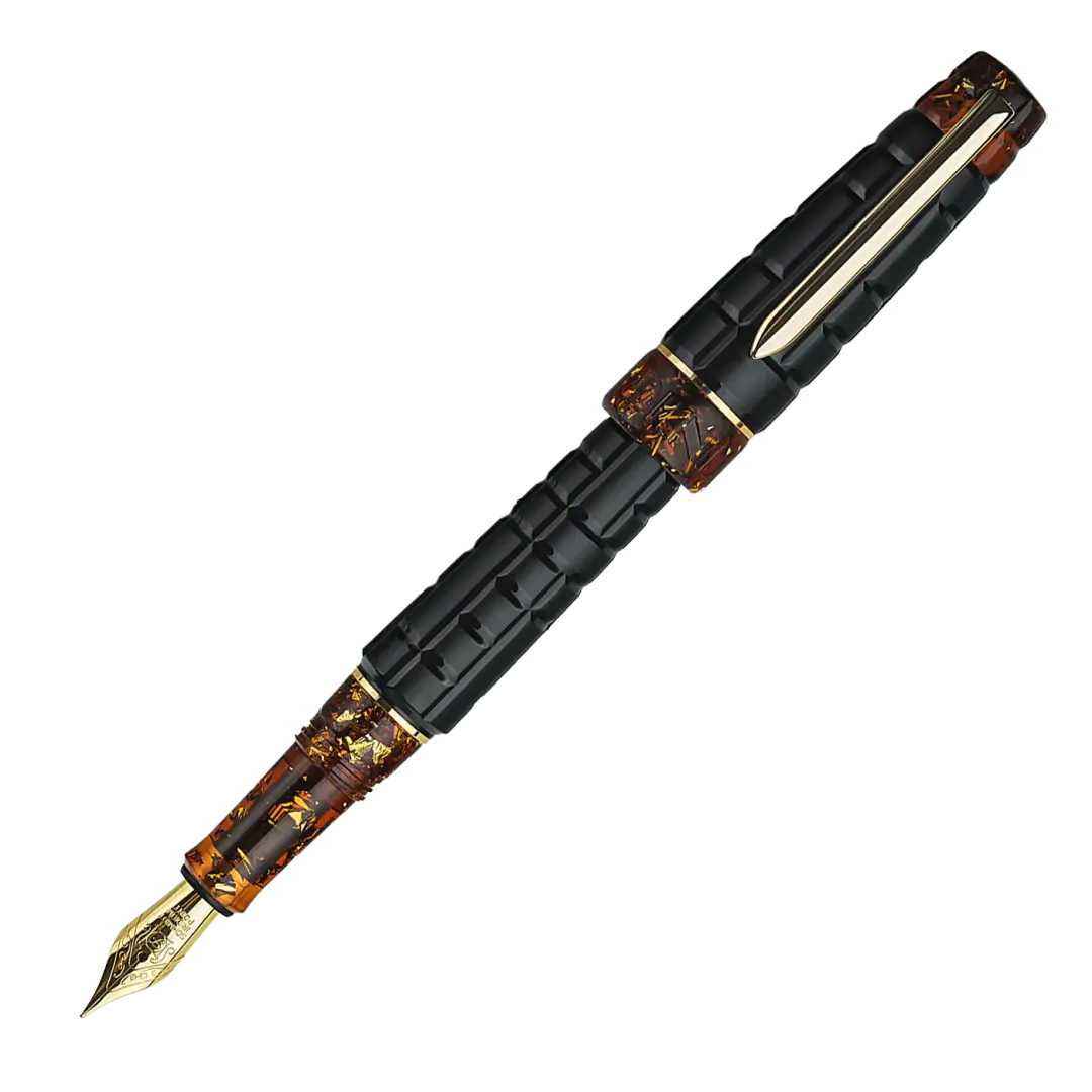 Benu Black Amber Tessera Fountain Pen