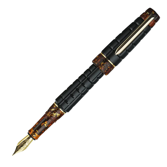 Benu Black Amber Tessera Fountain Pen