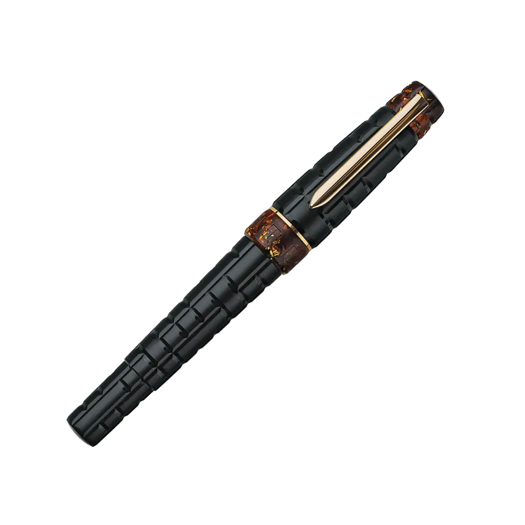 Benu Black Amber Tessera Fountain Pen