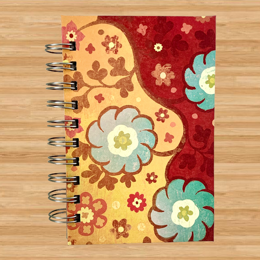 Latin Beauty - A6 - 4x6 - Dot Grid - Spiral Bound - Fountain Pen Notebook - Handmade Journal