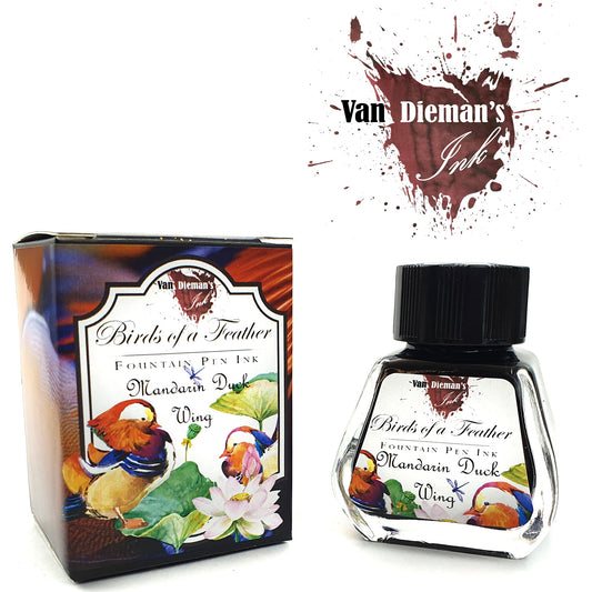 Van Dieman's Birds of a Feather - Mandarin Duck Wing - Fountain Pen Ink