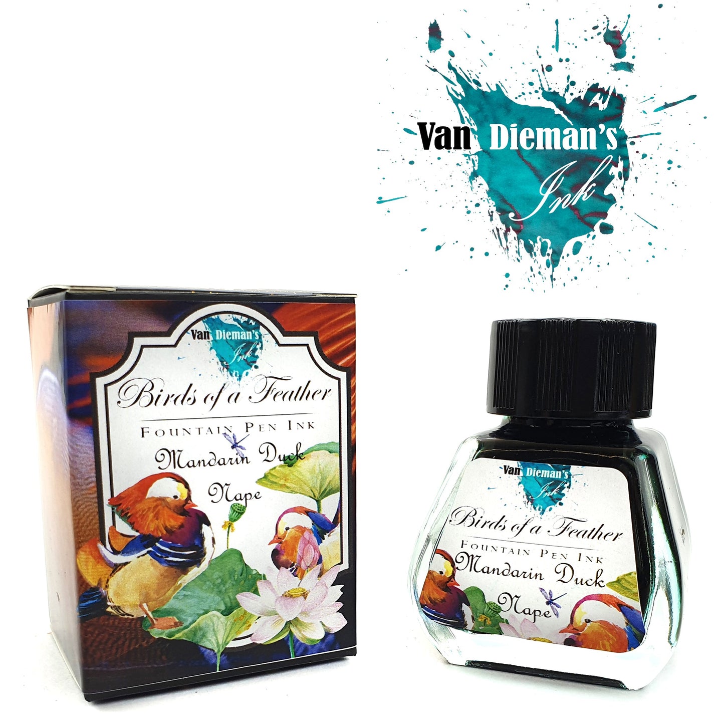 Van Dieman's Birds of a Feather - Mandarin Duck Nape - Fountain Pen Ink