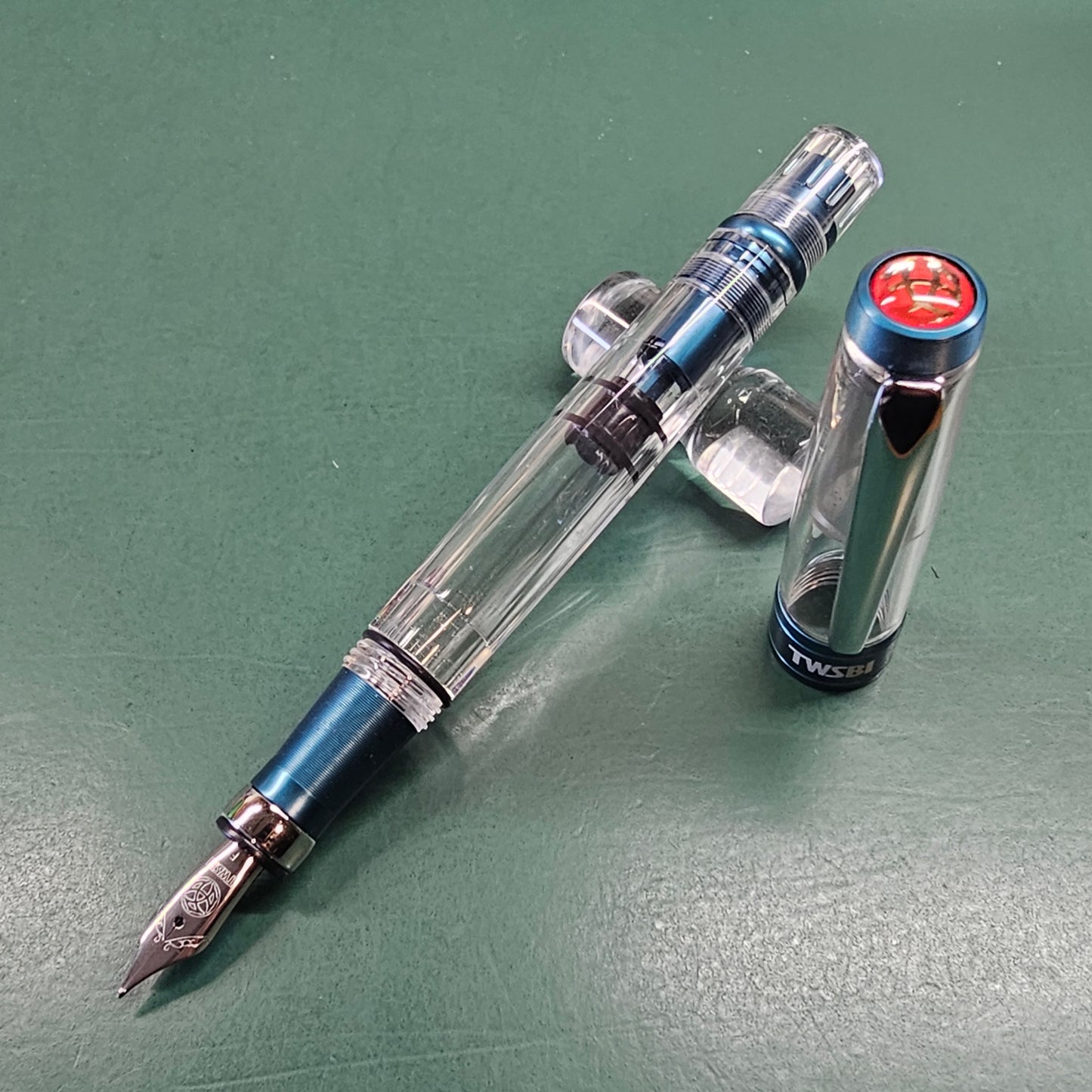 TWSBI Diamond 580ALR Prussian Blue Special Edition Fountain Pen Steel Fine Nib