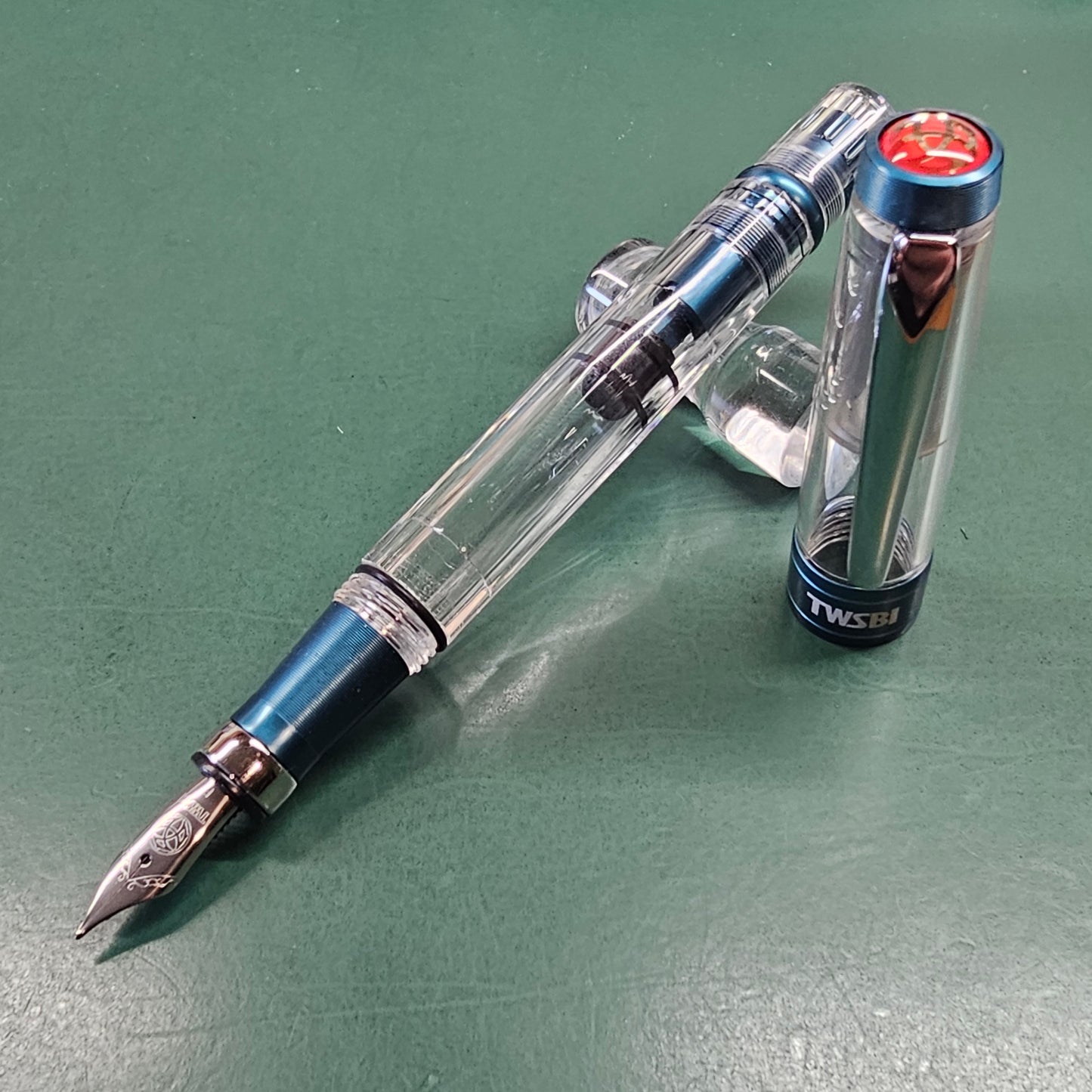 TWSBI Diamond 580ALR Prussian Blue Special Edition Fountain Pen Steel Fine Nib