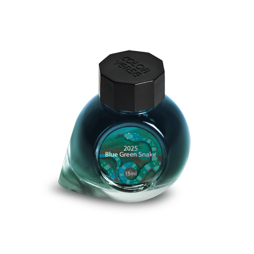 Colorverse 2025 Standard Blue Green Snake 15mL Bottled Ink