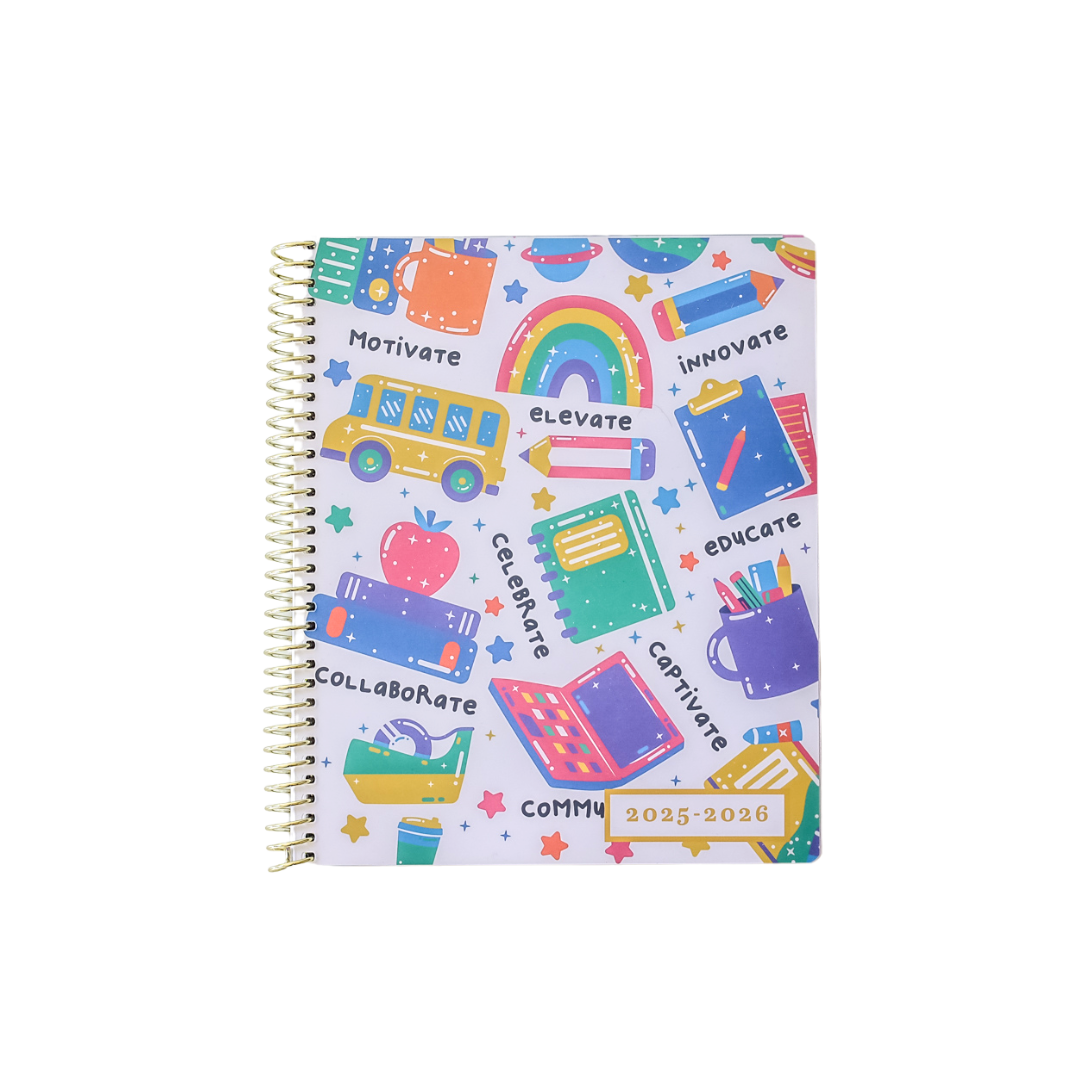 School Daze - WEEKLY Everyone™ Planner by BERTEAU & Co.