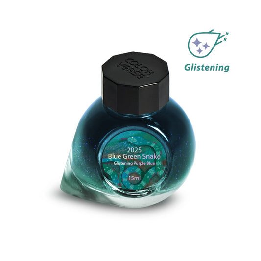 Colorverse 2025 Glistening Purple Blue Blue Green Snake 15mL Bottled Ink