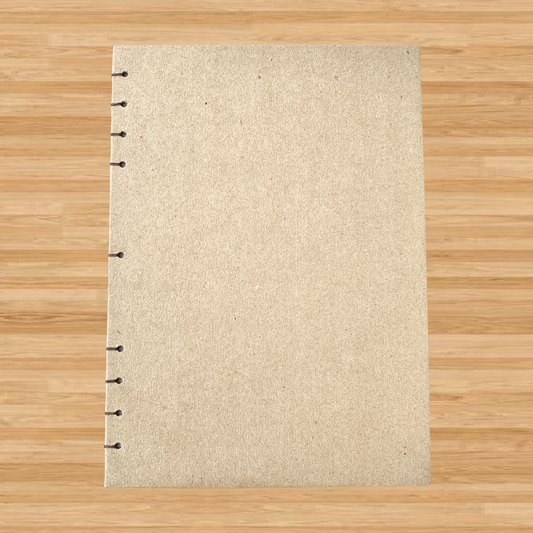 Kraft - A5 - Dot Grid - Coptic Bound - Fountain Pen Notebook - Handmade Journal