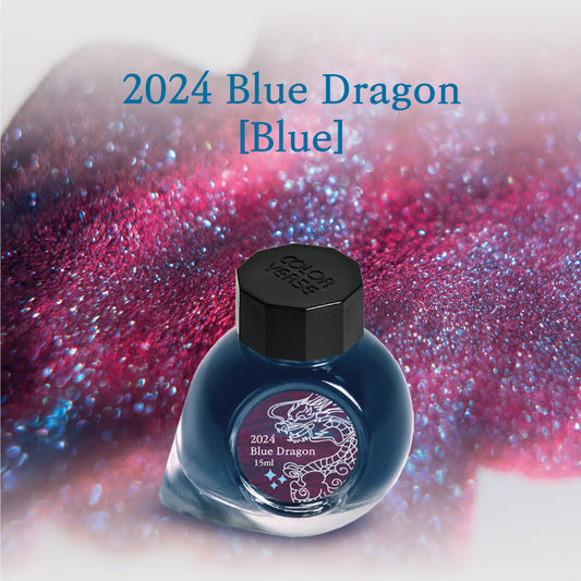 Colorverse 2024 Glistening Blue Blue Dragon 15mL Bottled Ink