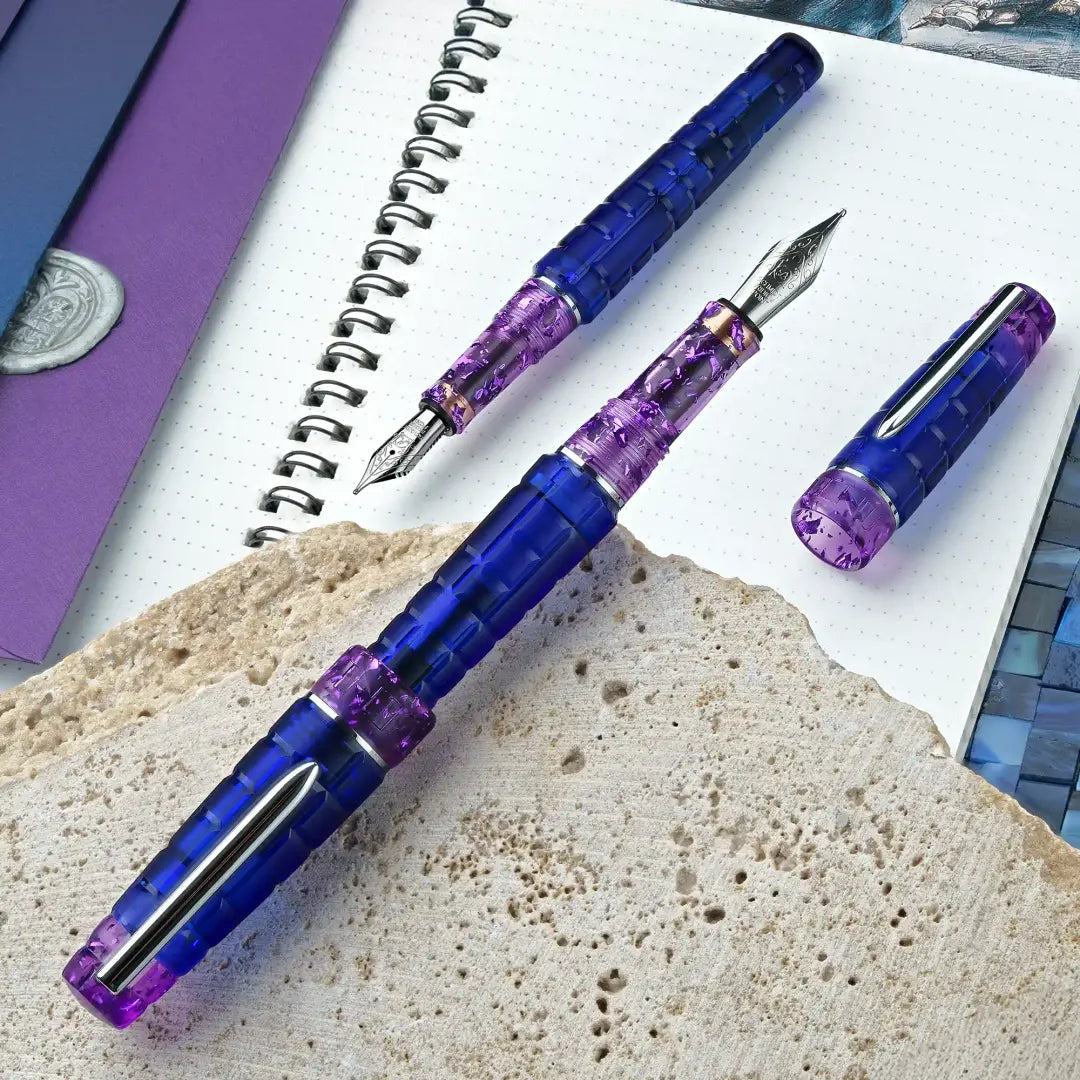 Benu Tanzanite Tessera Fountain Pen