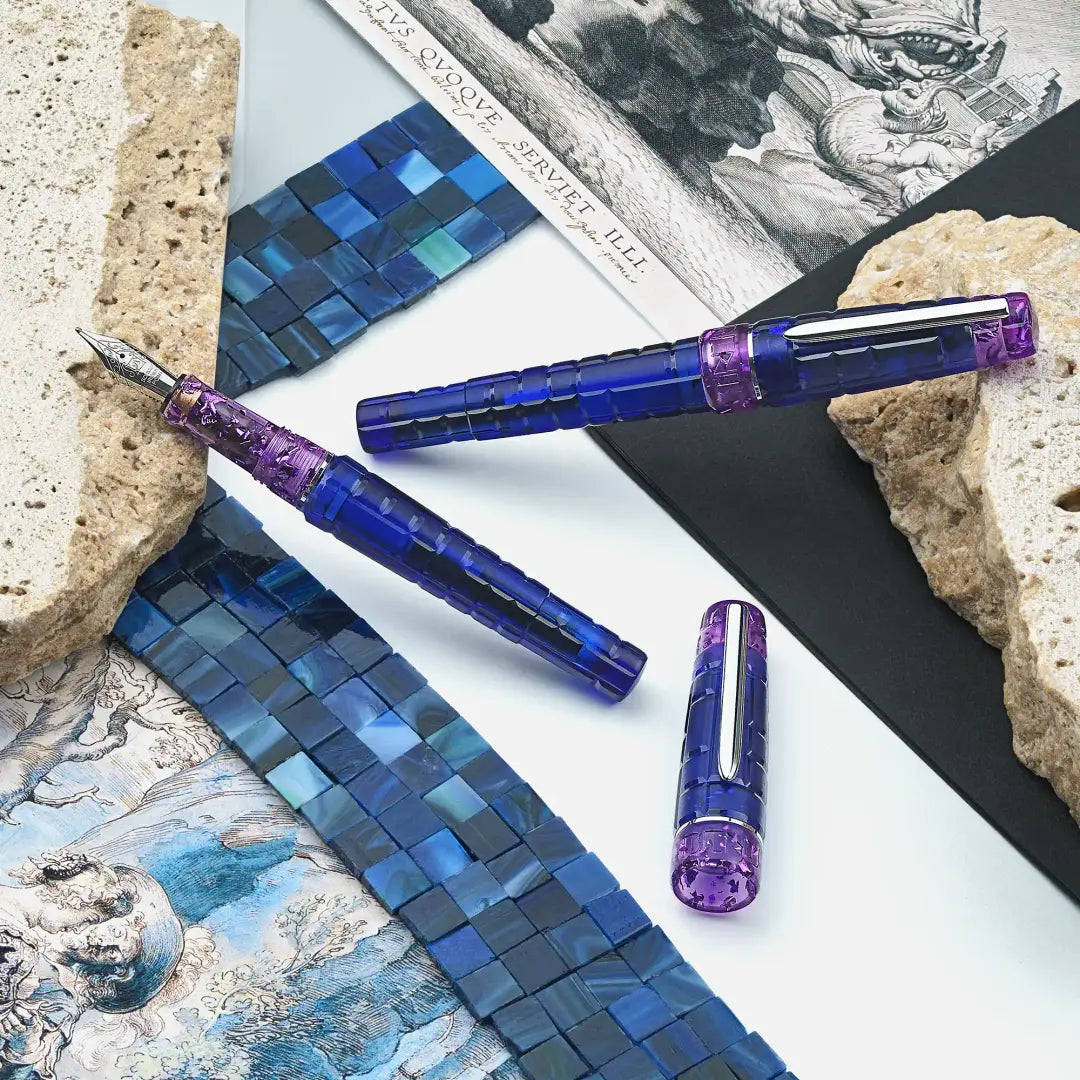 Benu Tanzanite Tessera Fountain Pen