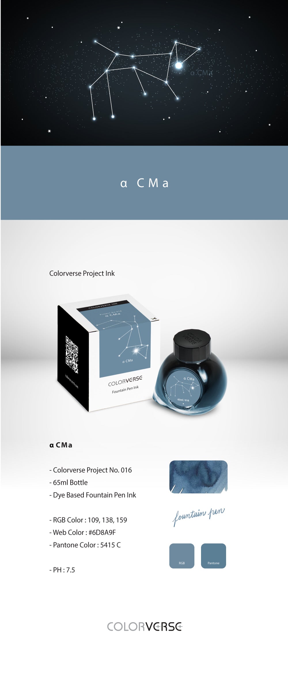 Colorverse a CMa Constellation One 65mL Ink Bottles