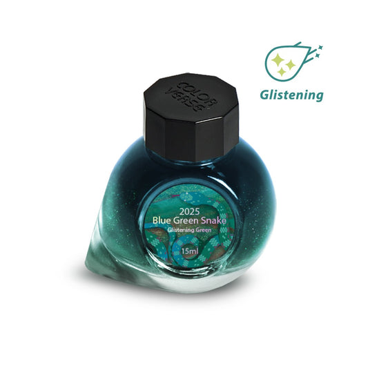 Colorverse 2025 Glistening Green Blue Green Snake 15mL Bottled Ink