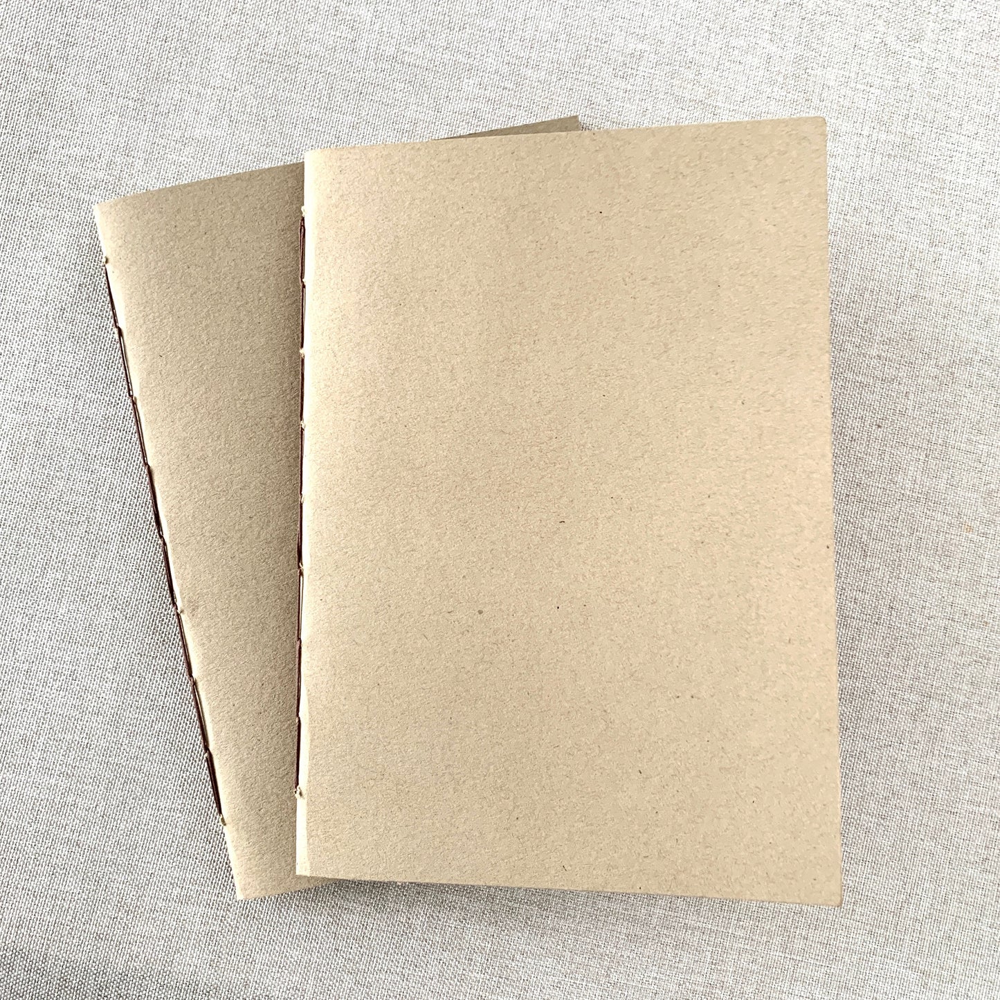 A6 Graph Travelers Notebook Insert - Fountain Pen Friendly, Hand-Stitched Kraft Cover