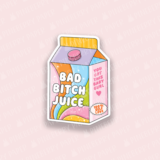 Bad Bitch Juice Vinyl Sticker