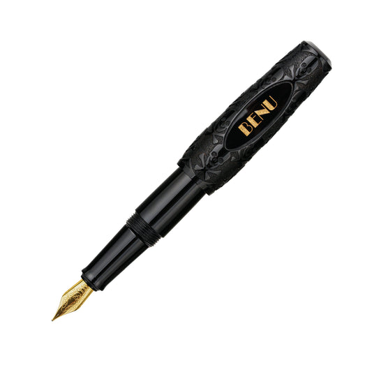 Benu Pixie Jolly Roger Black Fountain Pen