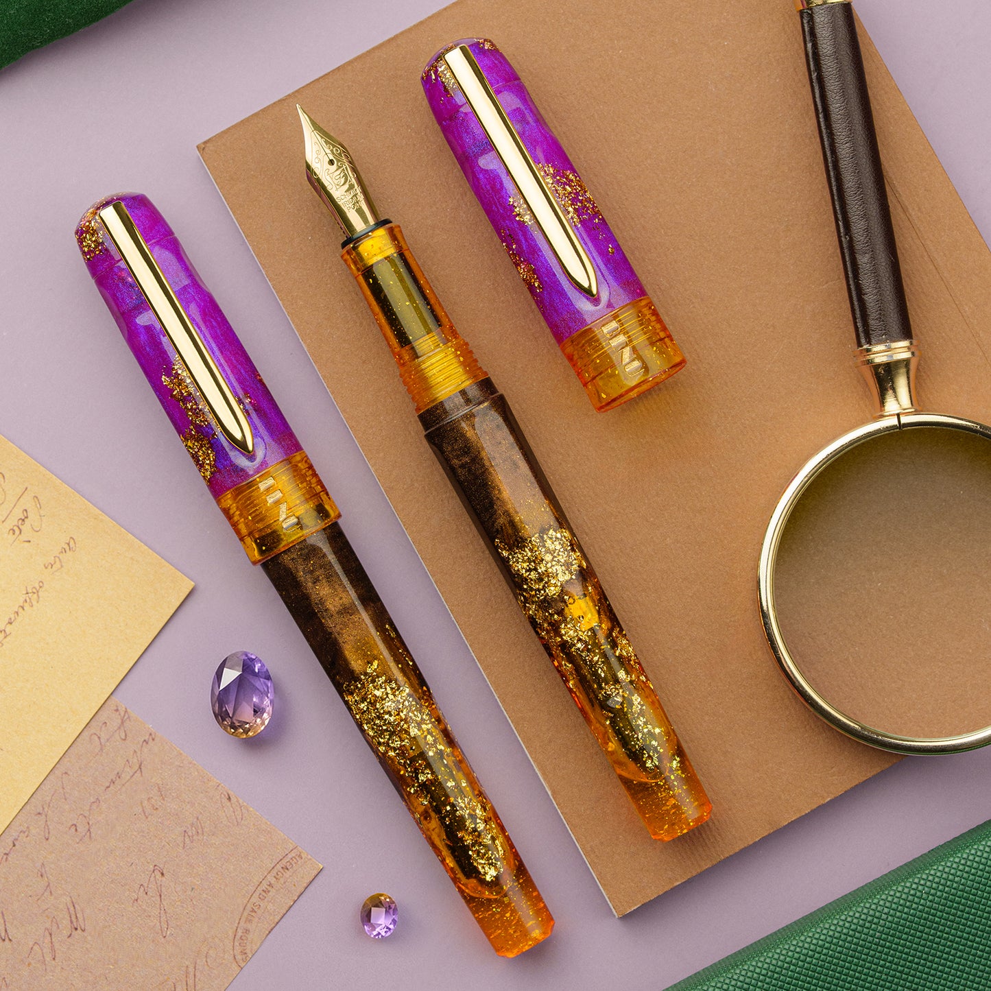 Benu Talisman Ametrine Fountain Pen