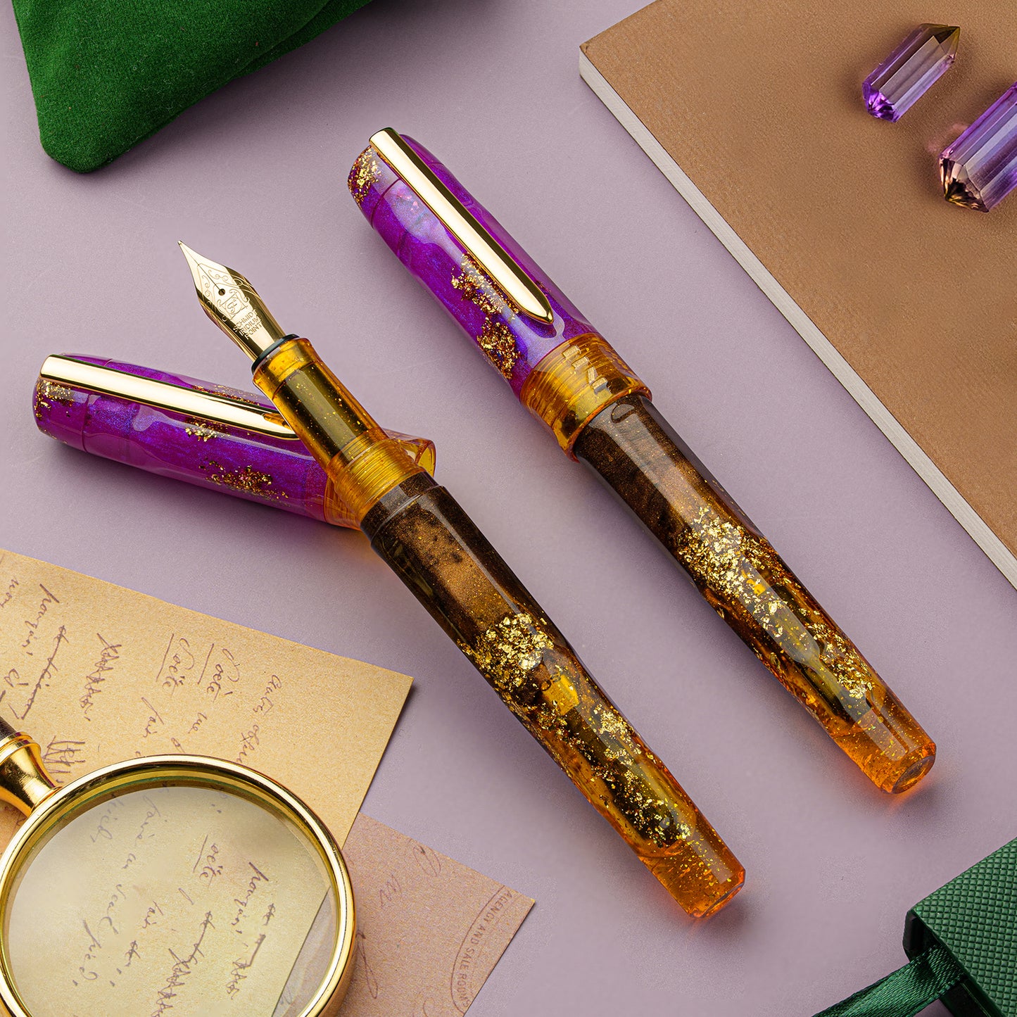 Benu Talisman Ametrine Fountain Pen