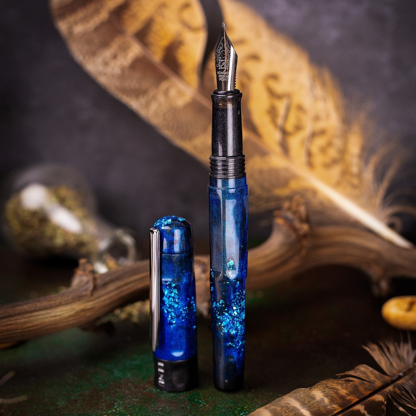 Benu Talisman Hawk’s Eye Fountain Pen